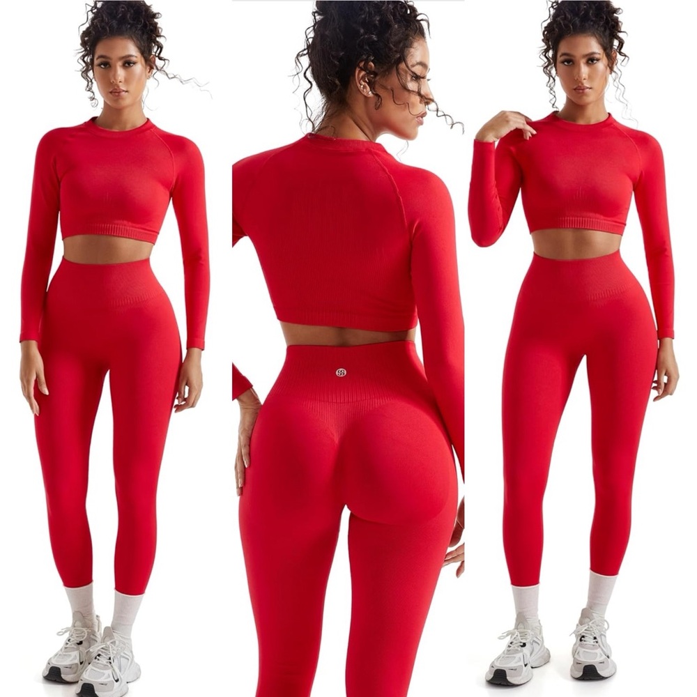 SUUKSESS 2 Piece Seamless Workout Set
